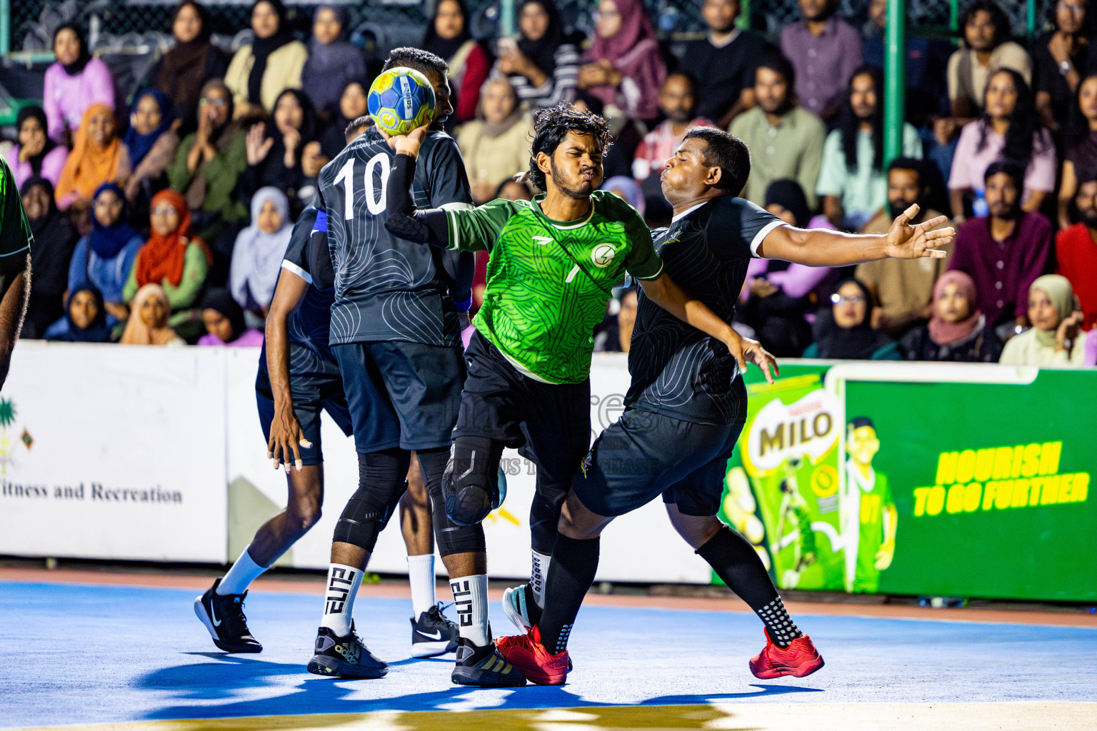 2nd Division Final of 8th Inter-Office/Company Handball Tournament 2024, held in Handball ground, Male', Maldives on Tuesday, 17th September 2024 Photos: Nausham Waheed/ Images.mv