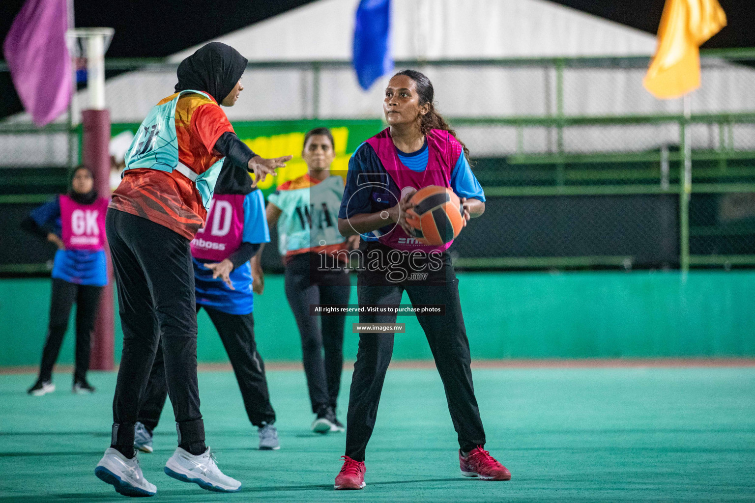 Day 7 of 20th Milo National Netball Tournament 2023, held in Synthetic Netball Court, Male', Maldives on 5th June 2023 Photos: Nausham Waheed/ Images.mv