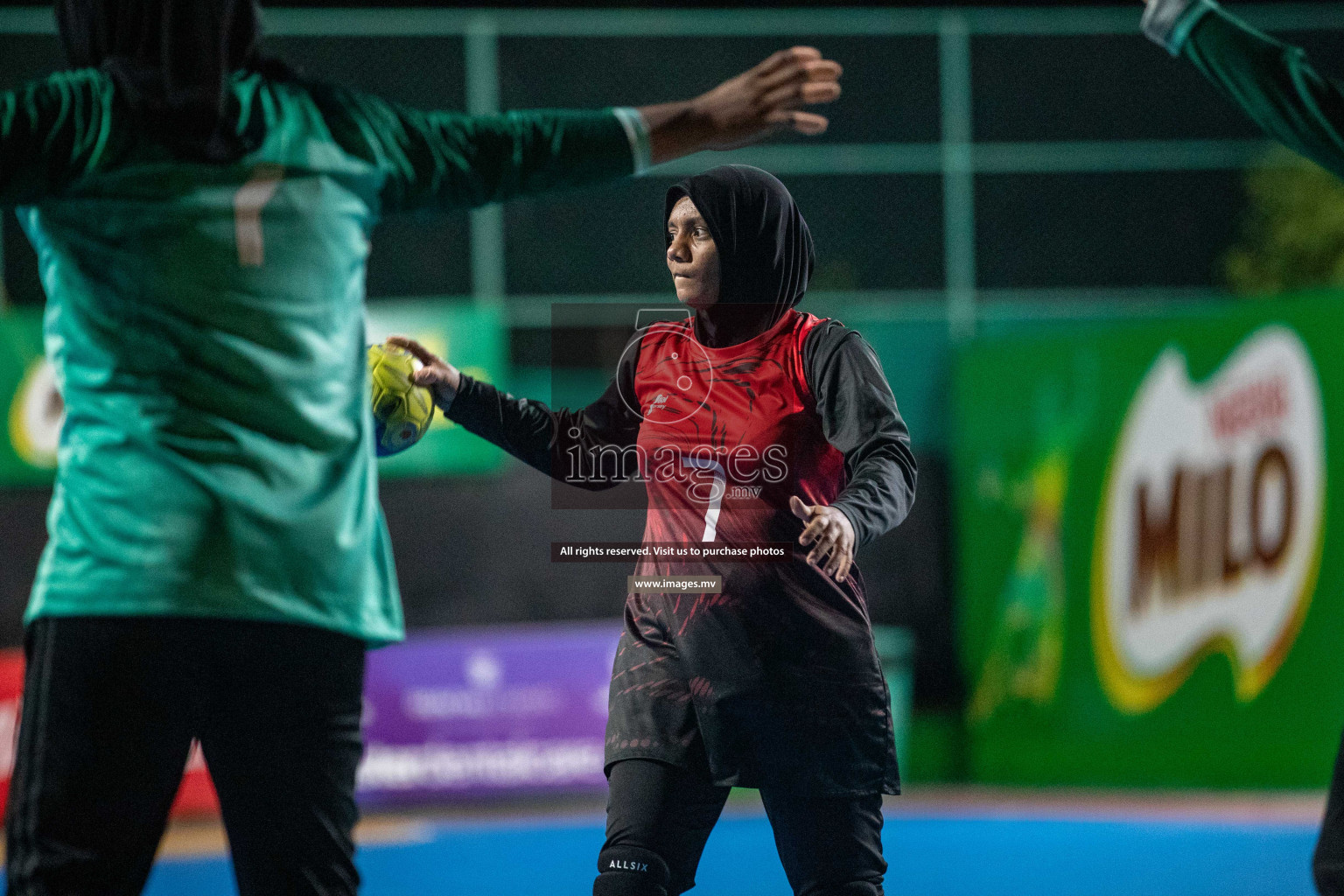 Day 9 of 6th MILO Handball Maldives Championship 2023, held in Handball ground, Male', Maldives on 28th May 2023 Photos: Nausham Waheed/ Images.mv