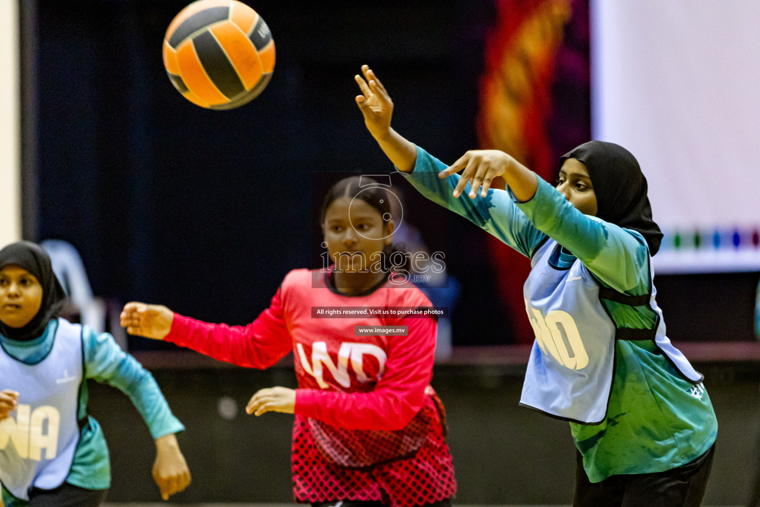 Day 8 of 24th Interschool Netball Tournament 2023 was held in Social Center, Male', Maldives on 3rd November 2023. Photos: Hassan Simah, Nausham Waheed / images.mv