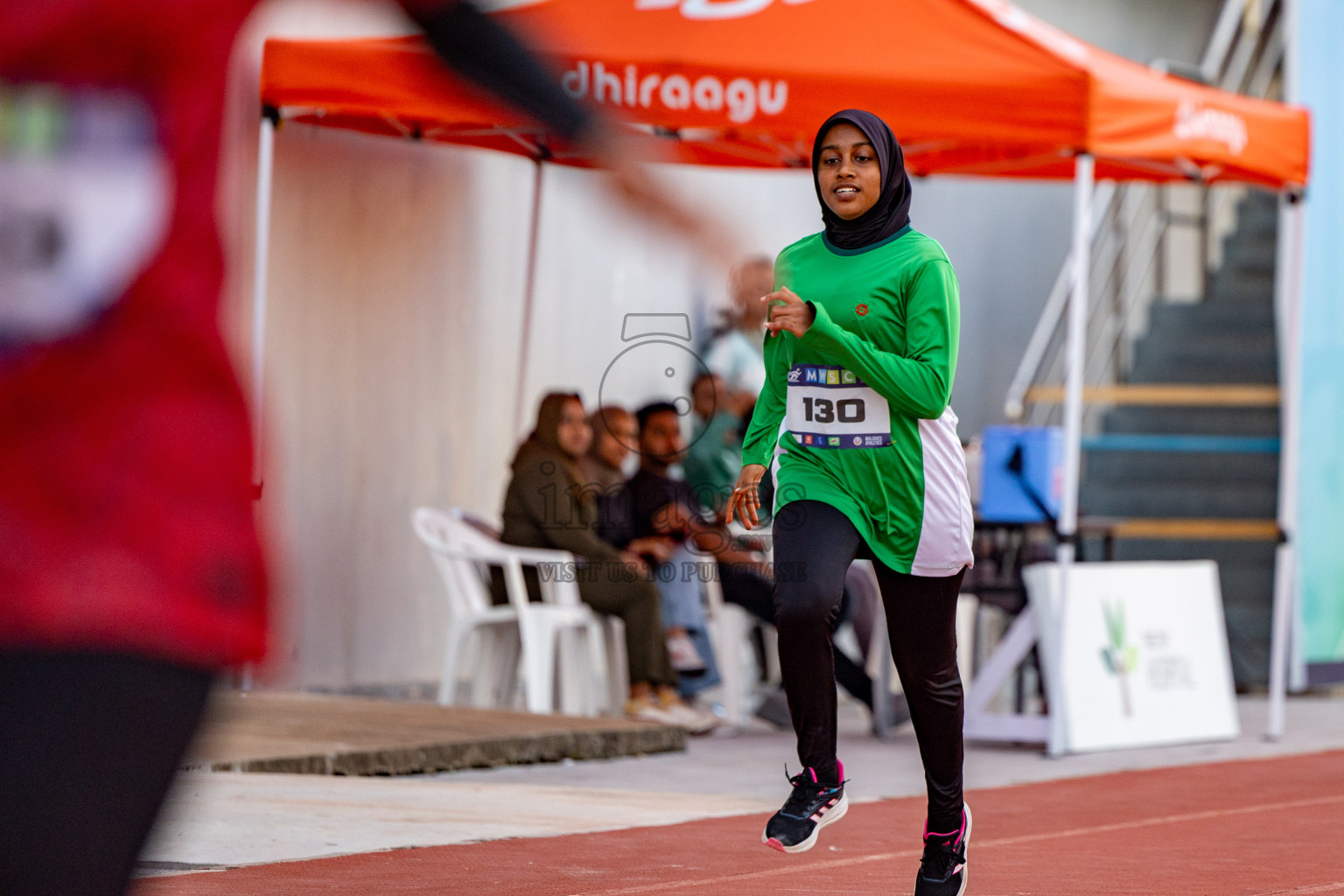 Day 1 of MWSC Interschool Athletics Championships 2024 held in Hulhumale Running Track, Hulhumale, Maldives on Saturday, 9th November 2024. 
Photos by: Hassan Simah / Images.mv