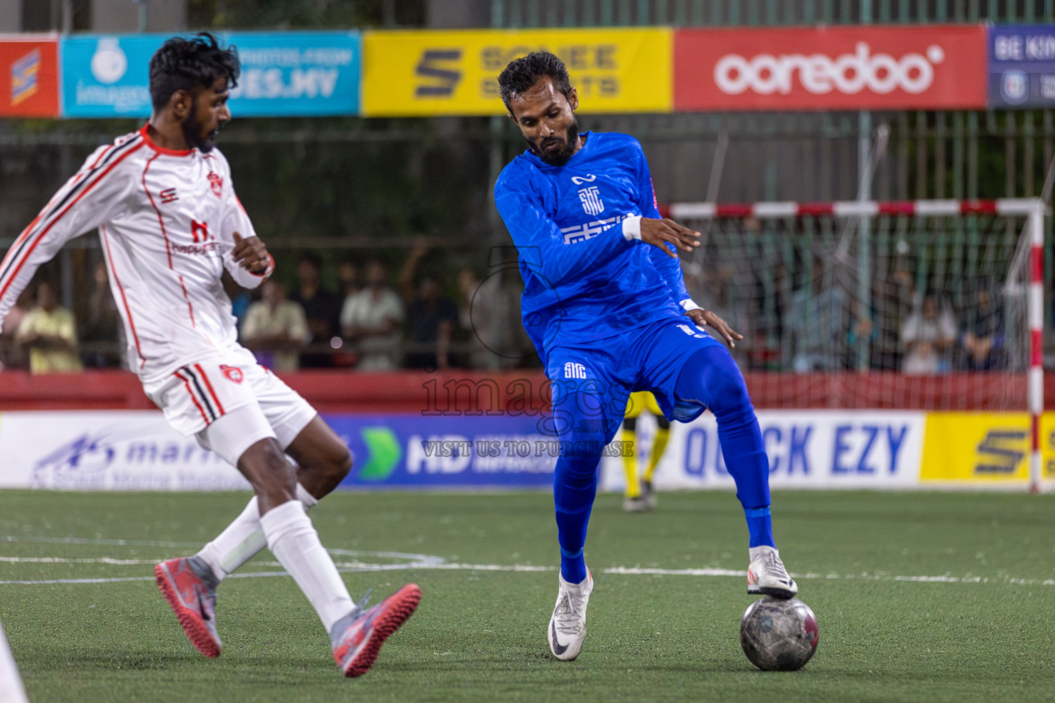 S. Feydhoo vs S. Hithadhoo in Day 13 of Golden Futsal Challenge 2024 was held on Saturday, 27th January 2024, in Hulhumale', Maldives Photos: Mohamed Mahfooz Moosa / images.mv