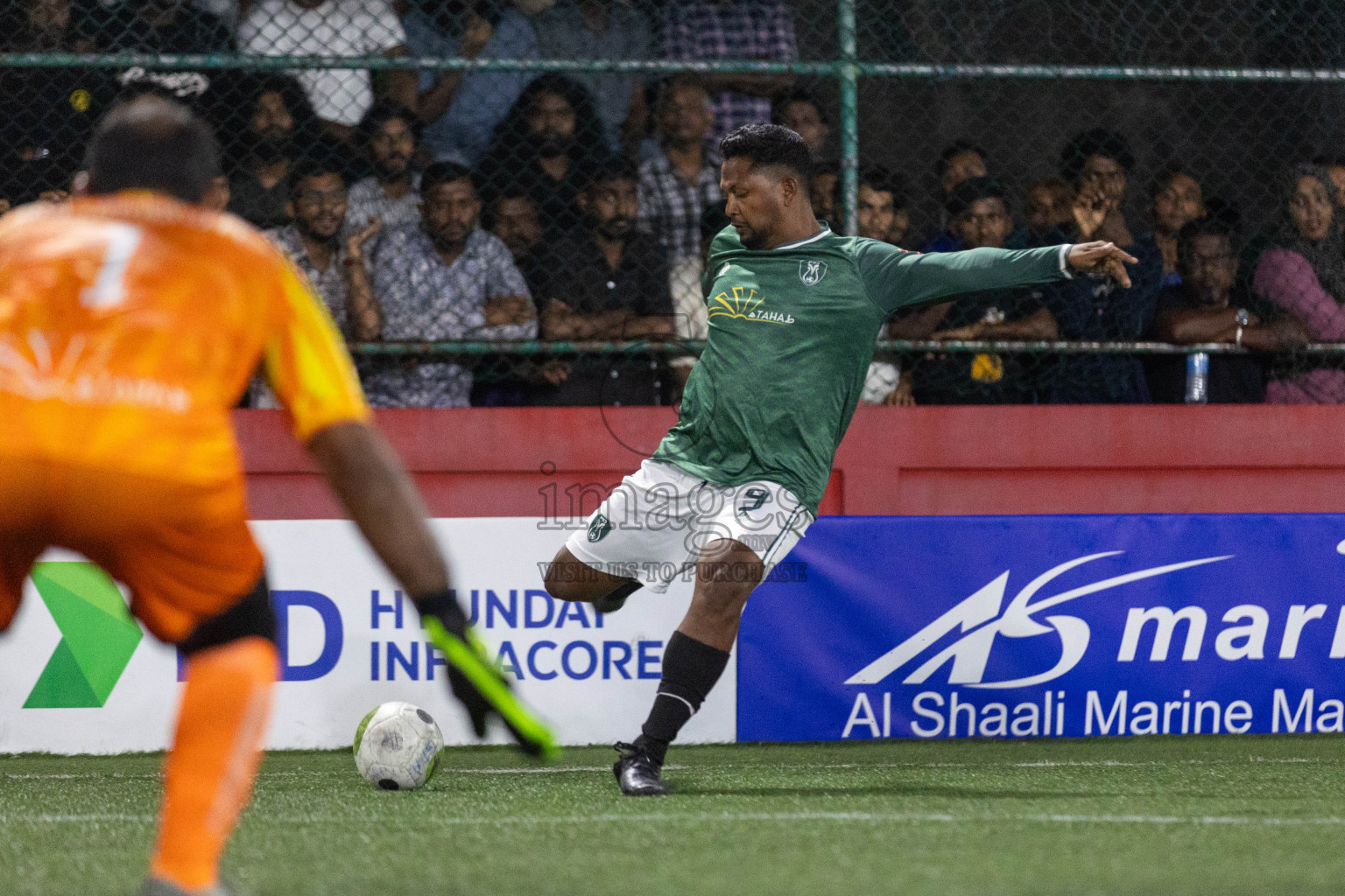 N.Holhudhoo VS N.Miladhoo in Day 11 of Golden Futsal Challenge 2024 was held on Thursday, 25th January 2024, in Hulhumale', Maldives Photos: Nausham Waheed / images.mv