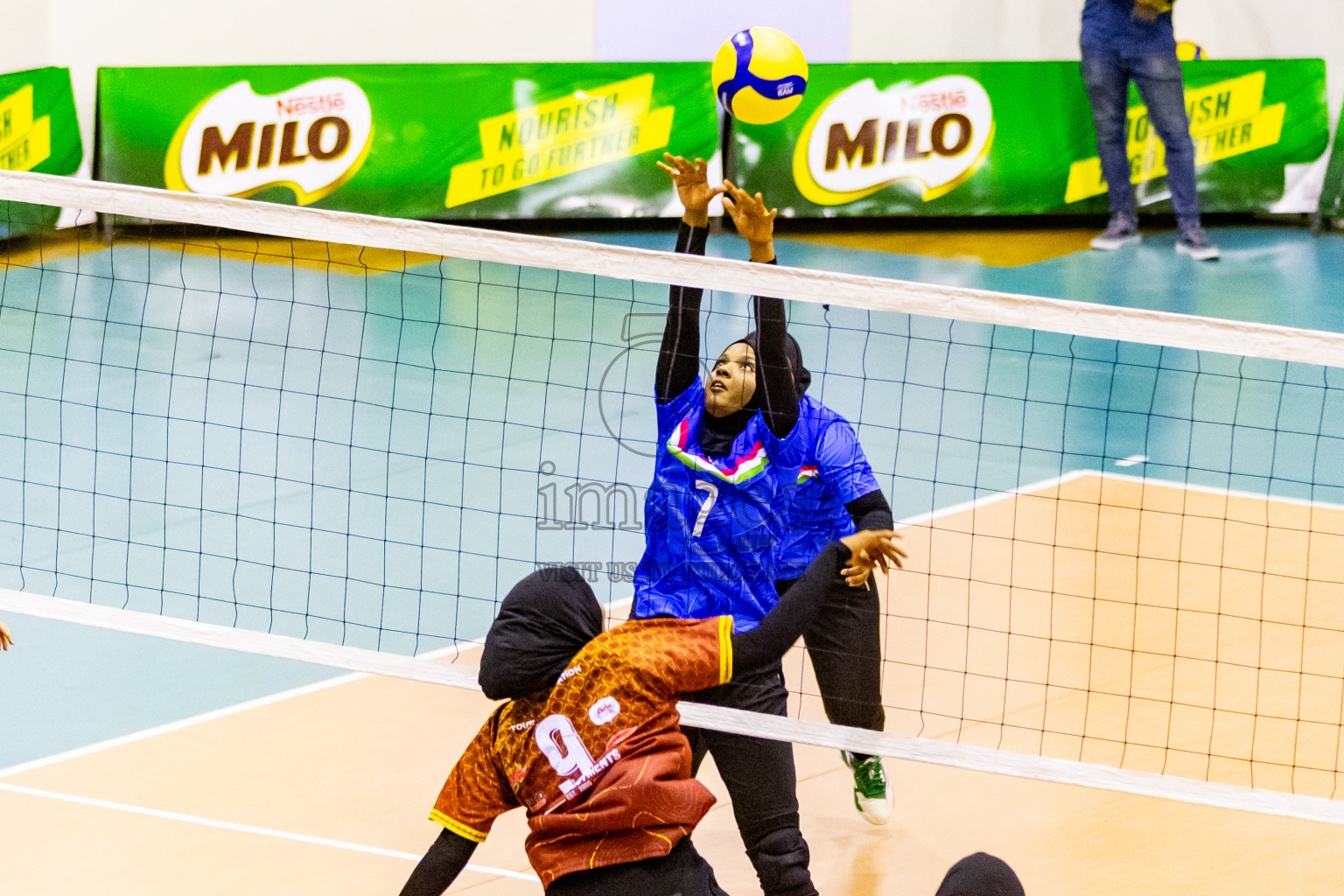 Day 1 of Women's Division of Milo VAM Cup 2024 held in Male', Maldives on Tuesday, 8th July 2024 at Social Center Indoor Hall Photos By: Nausham Waheed / images.mv