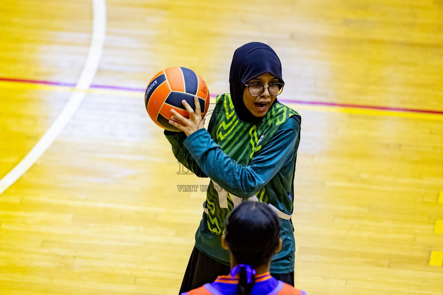 Day 4 of 25th Inter-School Netball Tournament was held in Social Center at Male', Maldives on Monday, 12th August 2024. Photos: Nausham Waheed / images.mv