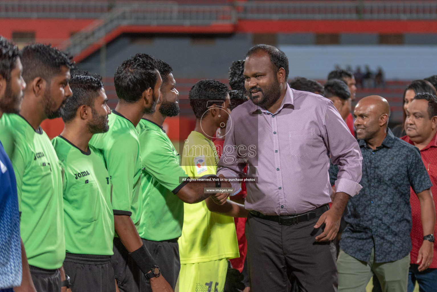 Villa International High School and Center for Higher Secondary Education in the finals of MAMEN Inter School Football Tournament 2019 (U18) in Male, Maldives on 8th April 2019