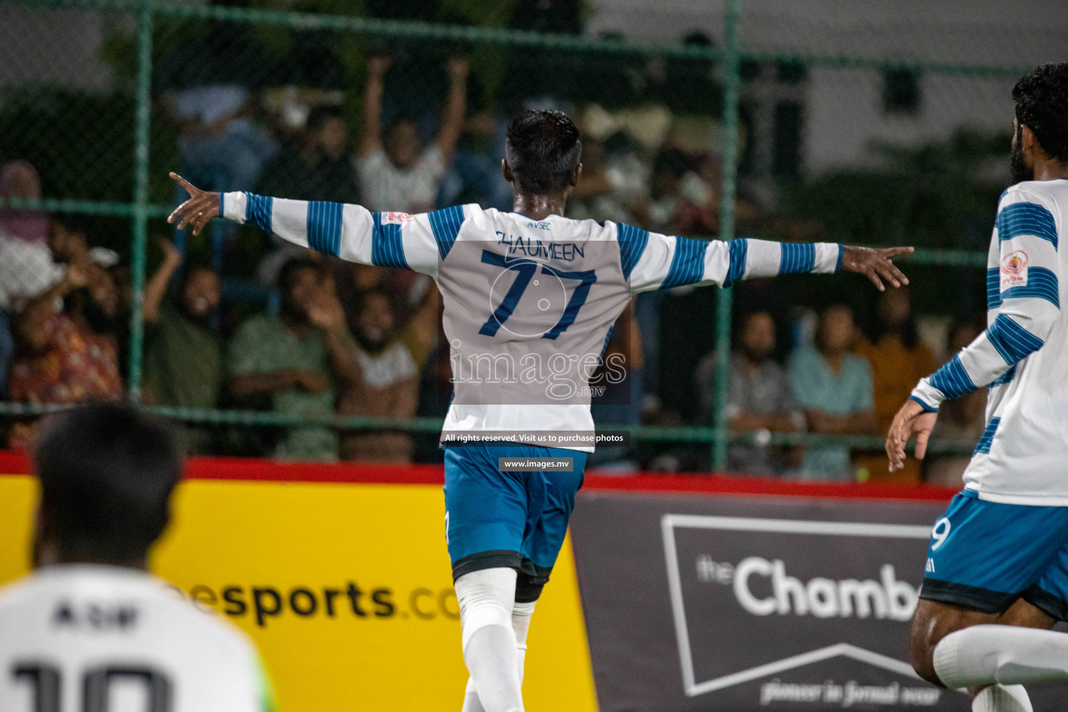 Club AVSEC vs TEAM DJA in Club Maldives Cup 2022 was held in Hulhumale', Maldives on Sunday, 9th October 2022. Photos: Hassan Simah / images.mv