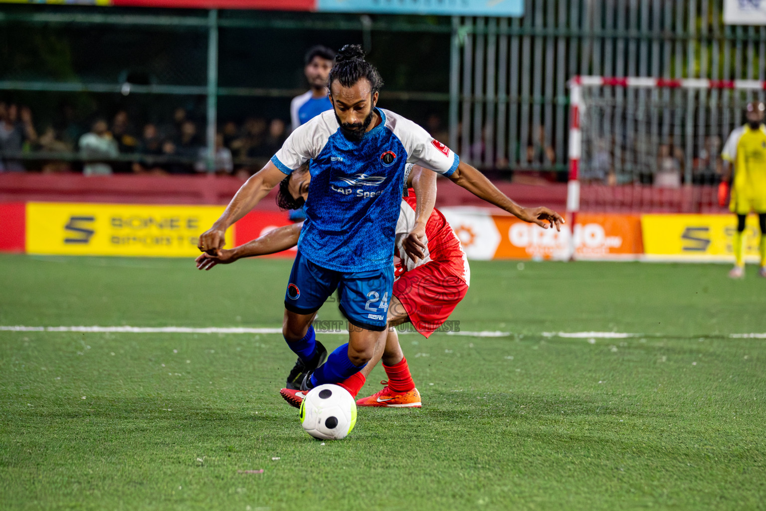 M. Mulak vs M. Naalaafushi in Meemu Atoll Final on Day 30 of Golden Futsal Challenge 2024, held on Tuesday , 14th February 2024 in Hulhumale', Maldives 
Photos: Hassan Simah / images.mv