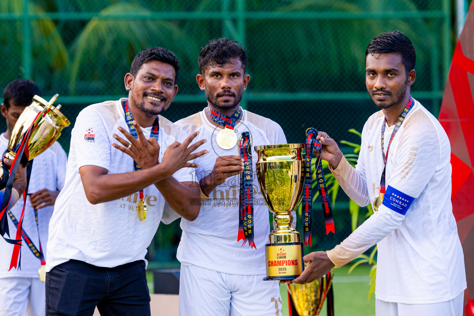 Barcelo vs Conrad in the Final of Resort League 2025 (Ari Zone) was held on Sunday, 28th June 2025 in Conrad Maldives Rangali Island, Alif Dhaalu Atoll, Maldives. Photos: Nausham Waheed / images.mv