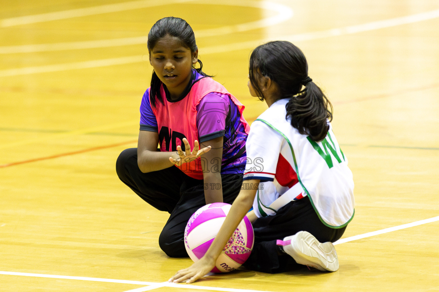 NSA B vs Net Queens Day 6  of 3rd Netball Junior Championship, held at Social Center on Friday 24th January 2025 . Photos: Shuu Abdul Sattar / images.mv