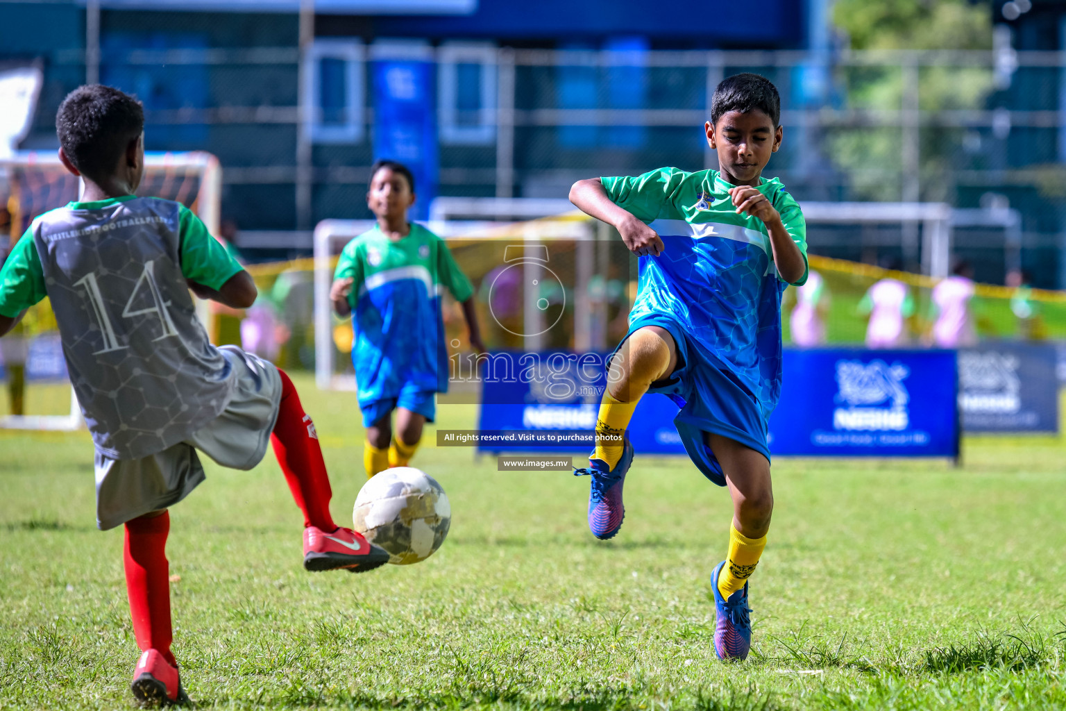 Day 2 of Milo Kids Football Fiesta 2022 was held in Male', Maldives on 20th October 2022. Photos: Nausham Waheed/ images.mv