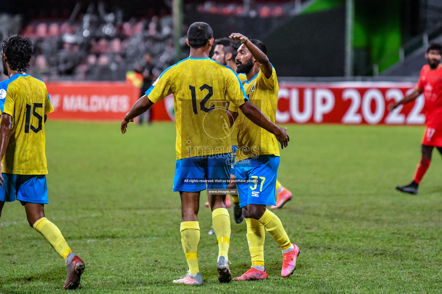 Club Valencia vs Da Grande Amigos New Generation SC in the FA Cup 2022 on 13th Aug 2022, held in National Football Stadium, Male', Maldives Photos: Nausham Waheed / Images.mv