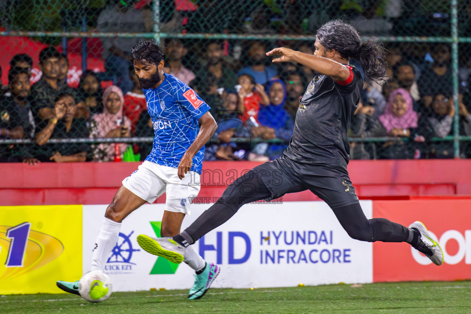 HA Utheemu vs HDh Naivaadhoo on Day 33 of Golden Futsal Challenge 2024, held on Sunday, 18th February 2024, in Hulhumale', Maldives Photos: Mohamed Mahfooz Moosa / images.mv