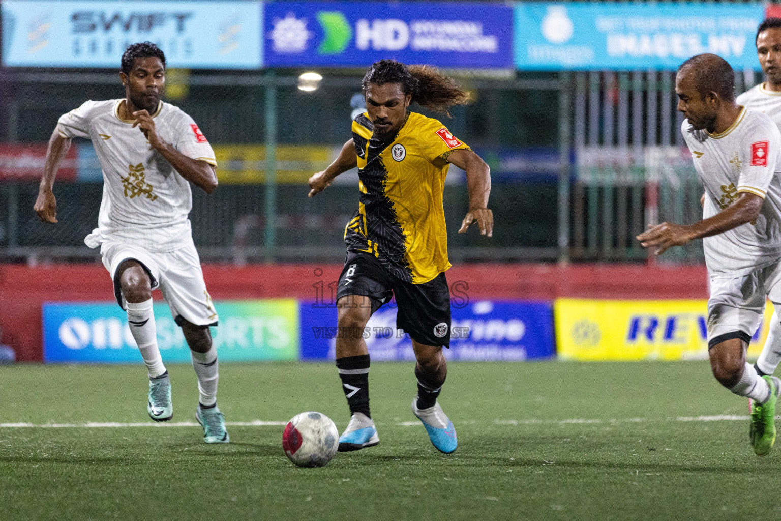 M Naalaafushi vs M Dhiggaru in Day 19 of Golden Futsal Challenge 2024 was held on Friday, 2nd February 2024 in Hulhumale', Maldives Photos: Nausham Waheed / images.mv