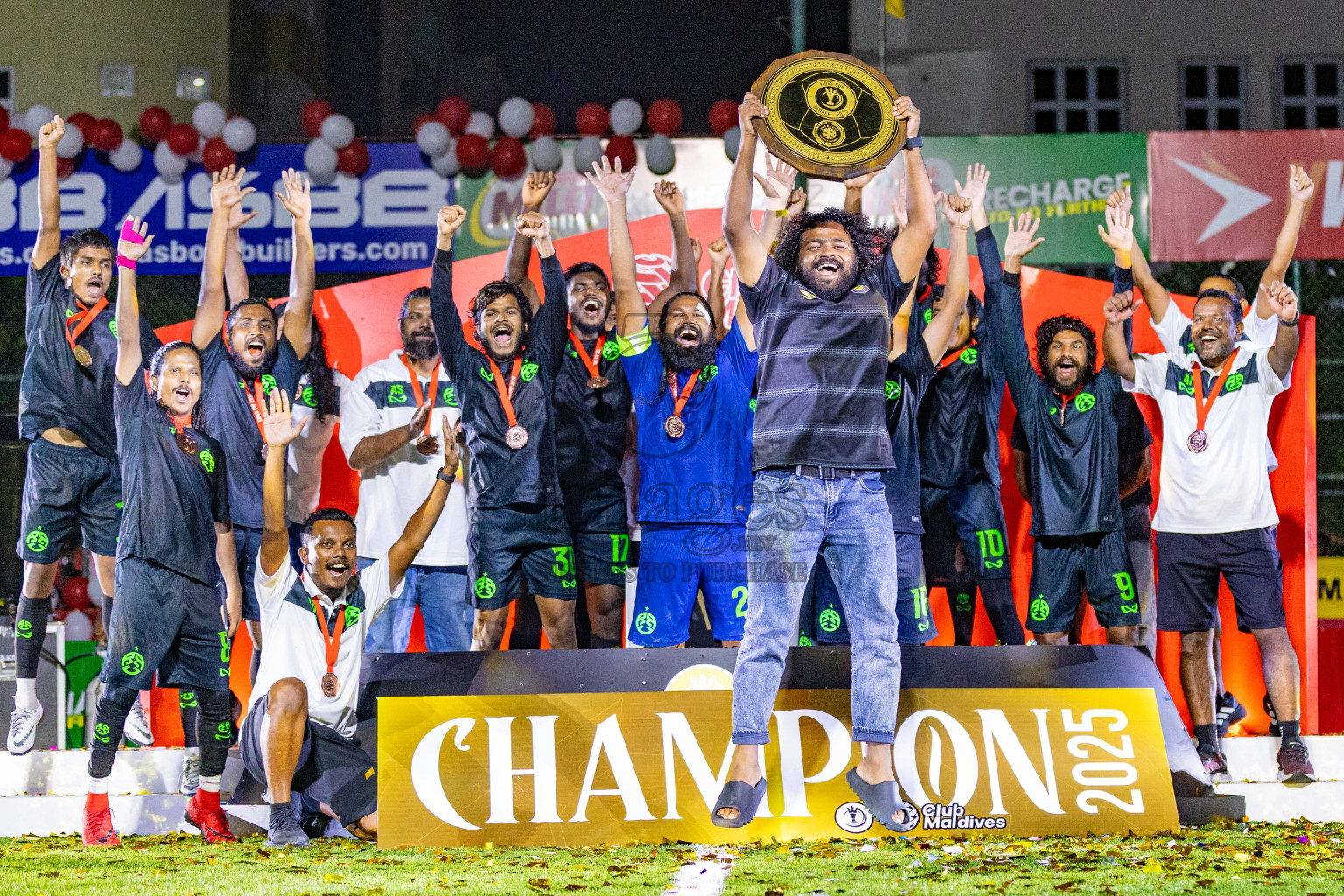 Road Recreation Club vs Club Combination SC Eydhafushi in Kings Cup Final of Club Maldives 2025 was held in Rehendhi Futsal Ground, Hulhumale', Maldives on Tuesday, 9th September 2025. Photos: Areef Adam / images.mv