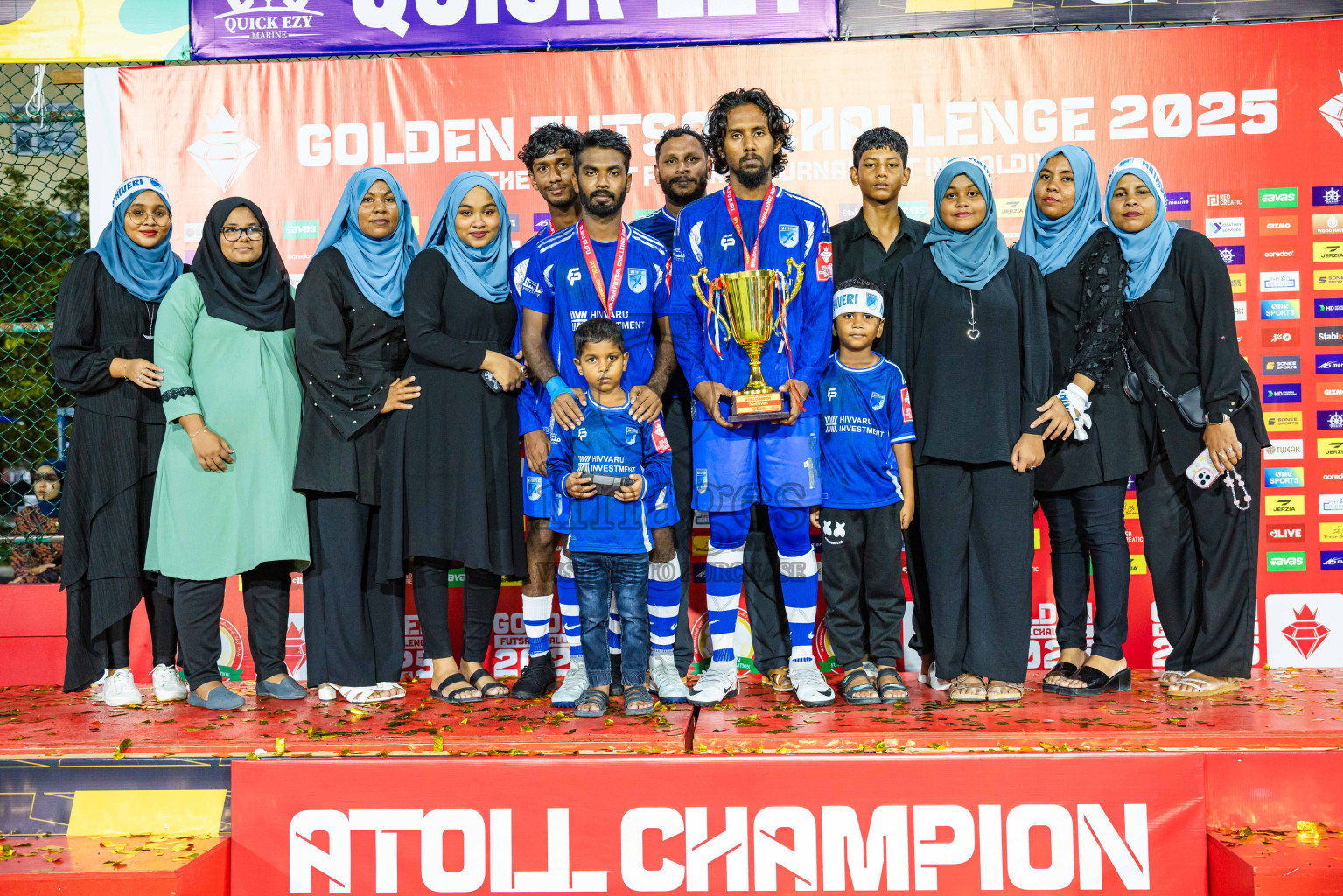 AA. Mathiveri VS AA. Thoddoo in Atoll Round Final on Day 20 of Golden Futsal Challenge 2025 was held on Thursday, 23rd January 2025, in Hulhumale', Maldives. Photos: Abdulla Abeed / images.mv
