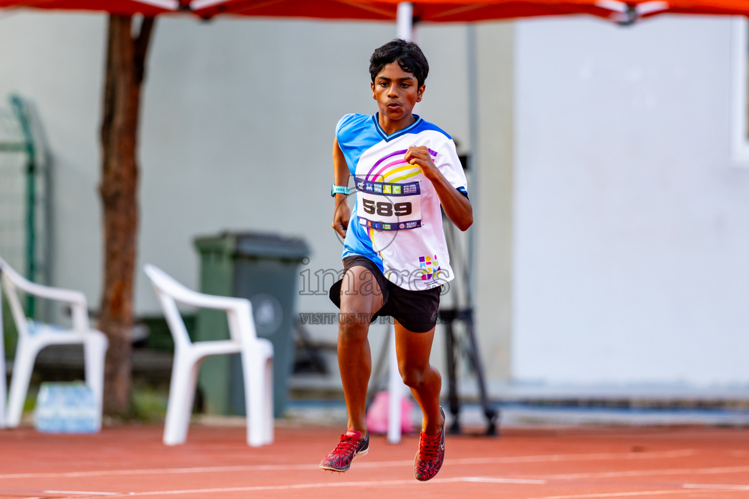 Day 5 of MWSC Interschool Athletics Championships 2024 held in Hulhumale Running Track, Hulhumale, Maldives on Wednesday, 13th November 2024. Photos by: Nausham Waheed / Images.mv