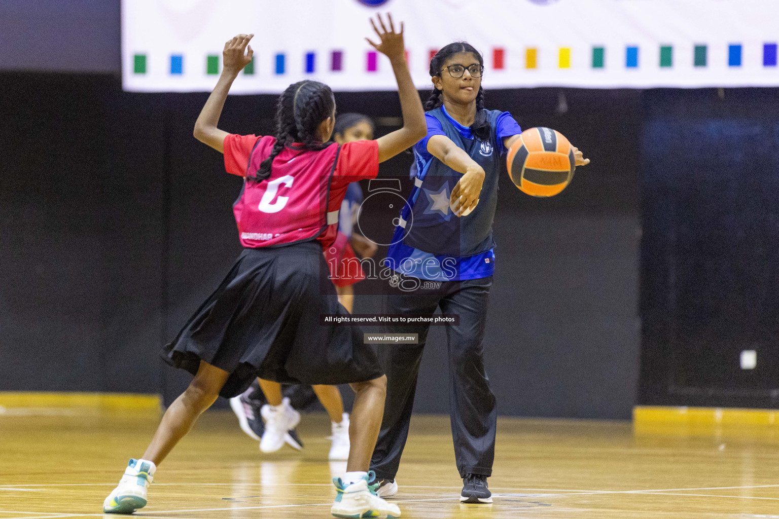 Day7 of 24th Interschool Netball Tournament 2023 was held in Social Center, Male', Maldives on 2nd November 2023. Photos: Nausham Waheed / images.mv