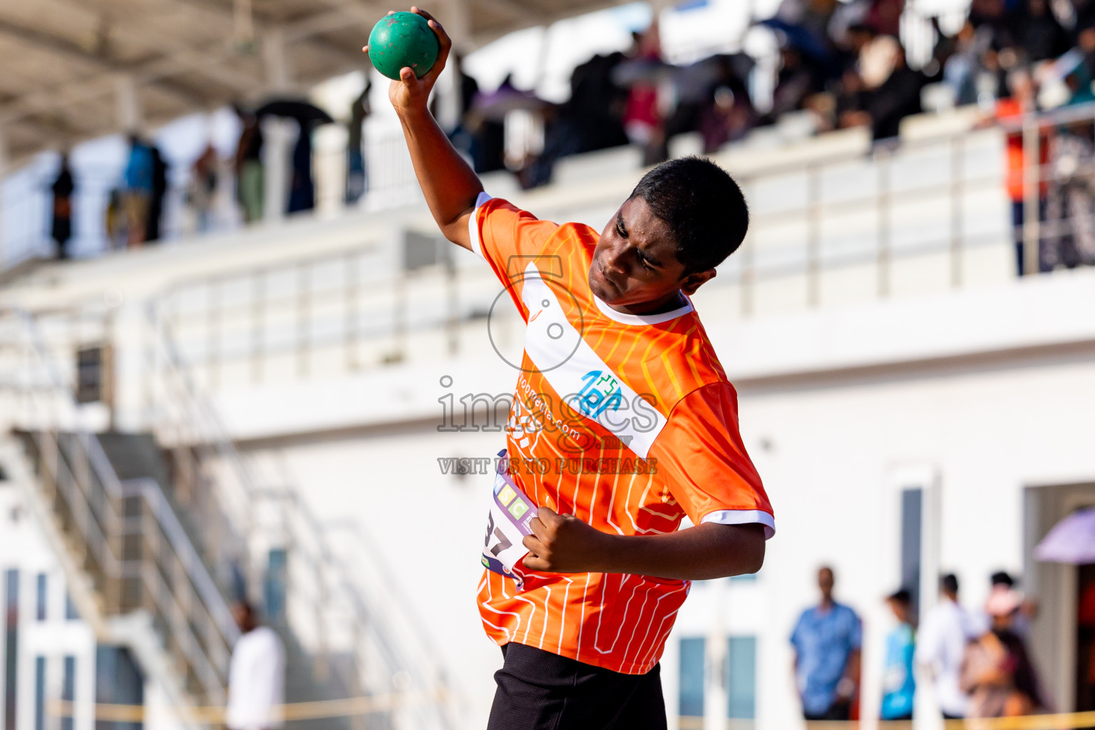 Day 5 of MWSC Interschool Athletics Championships 2024 held in Hulhumale Running Track, Hulhumale, Maldives on Wednesday, 13th November 2024. Photos by: Nausham Waheed / Images.mv