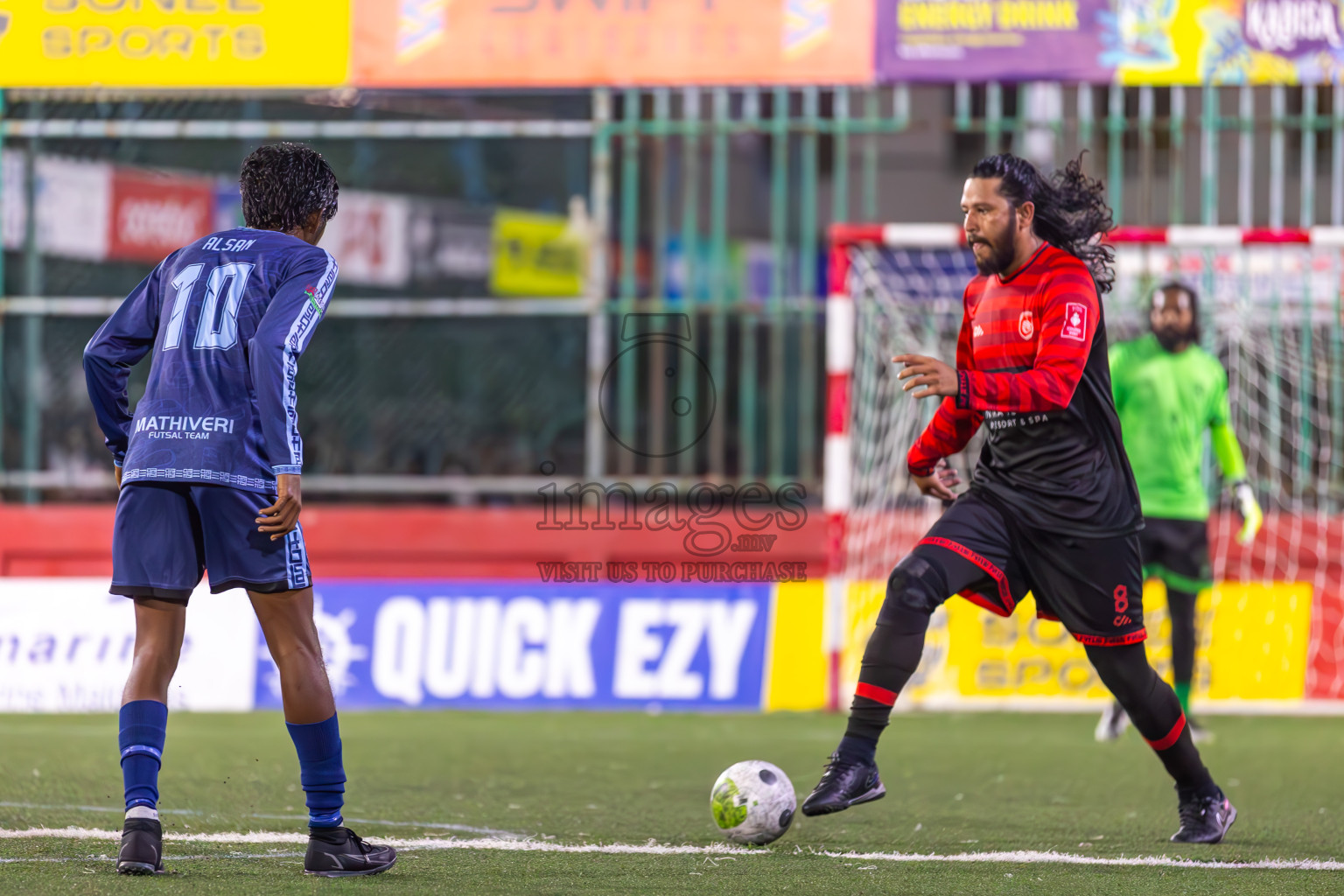 AA Bodufolhudhoo vs AA Mathiveri in Day 21 of Golden Futsal Challenge 2024 was held on Sunday , 4th February 2024 in Hulhumale', Maldives
Photos: Ismail Thoriq / images.mv