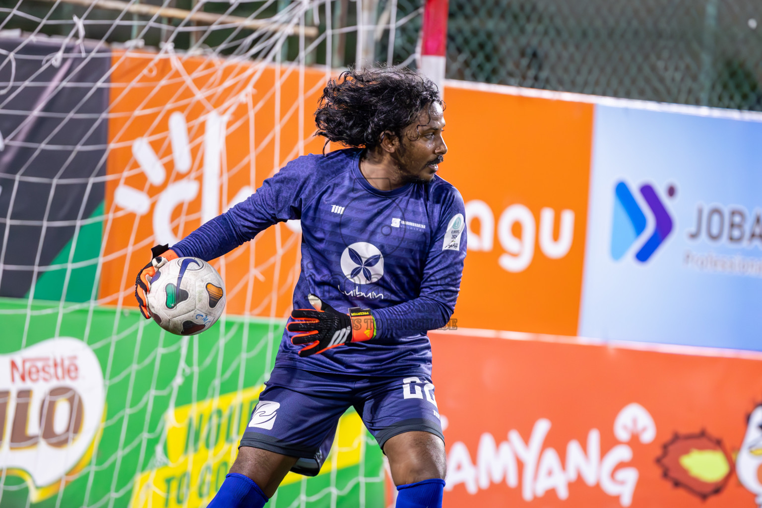 Team Dharumavantha vs Hiya Club in Club Maldives Classic 2024 held in Rehendi Futsal Ground, Hulhumale', Maldives on Sunday, 8th September 2024. 
Photos: Ismail Thoriq / images.mv