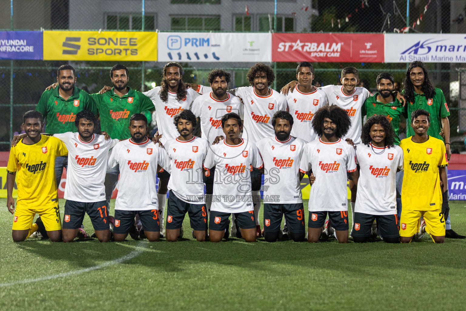 L Kalaidhoo vs L Dhanbidhoo in Day 16 of Golden Futsal Challenge 2024 was held on Tuesday, 30th January 2024, in Hulhumale', Maldives Photos: Nausham Waheed / images.mv