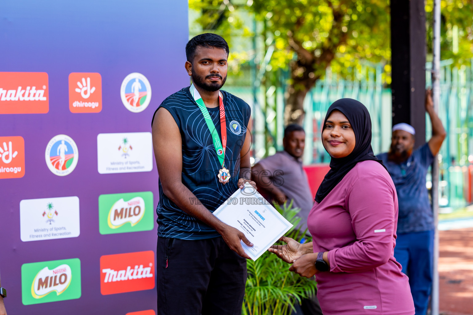 Day 1 of 33rd National Athletics Championship was held in Ekuveni Track at Male', Maldives on Thursday, 5th September 2024. Photos: Nausham Waheed / images.mv