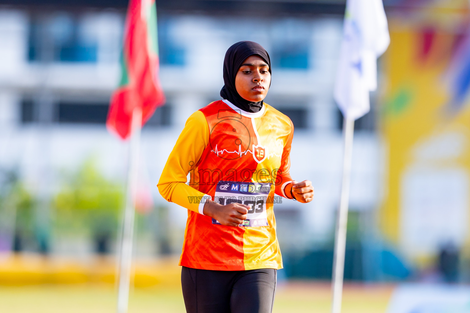 Day 5 of MWSC Interschool Athletics Championships 2024 held in Hulhumale Running Track, Hulhumale, Maldives on Wednesday, 13th November 2024. Photos by: Nausham Waheed / Images.mv