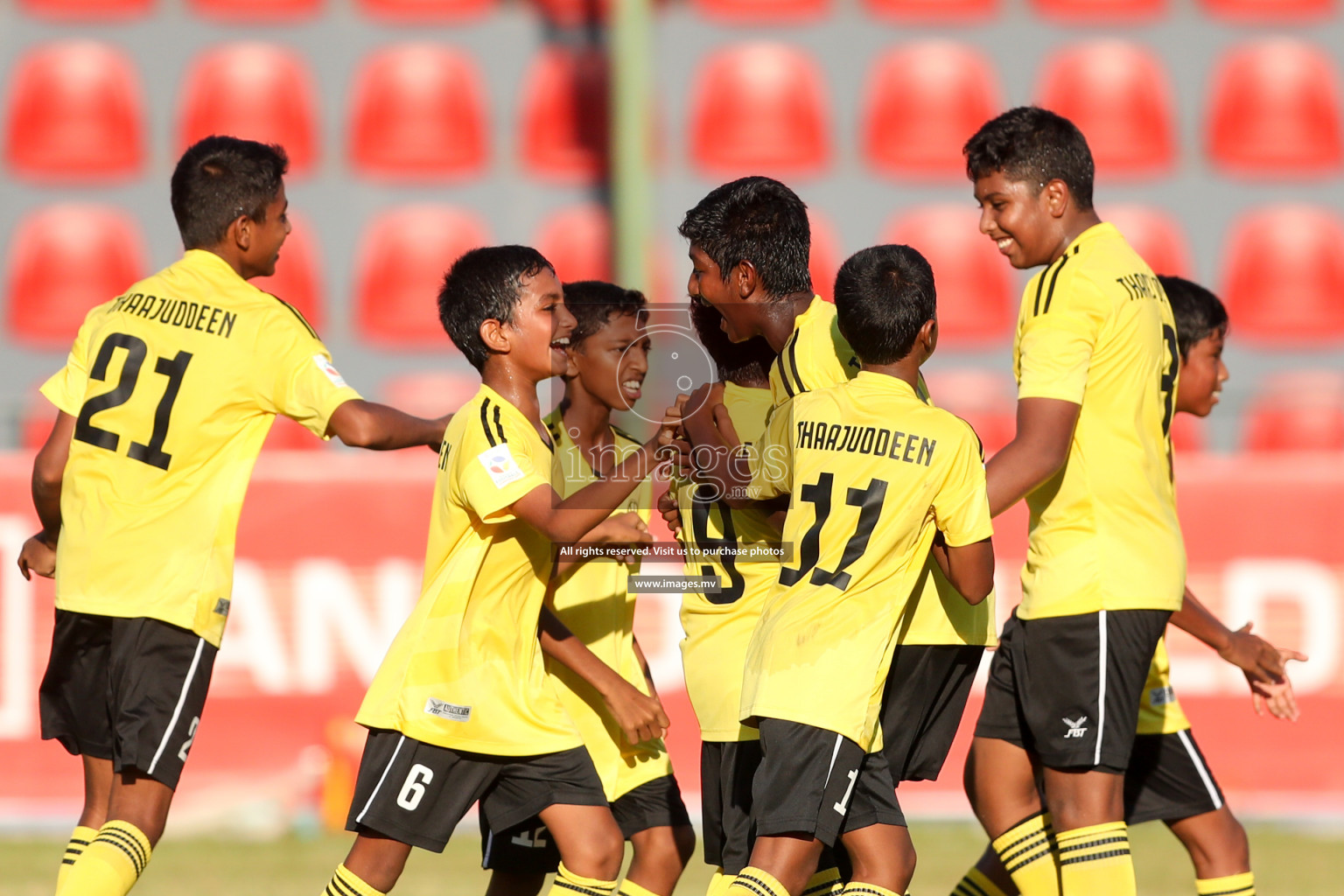 Imaadhudheen vs Thaajuddin in MAMEN Inter School Football Tournament 2019 (U13) in Male, Maldives on 12th April 2019 Photos: Suadh Abdul Sattar/ images.mv