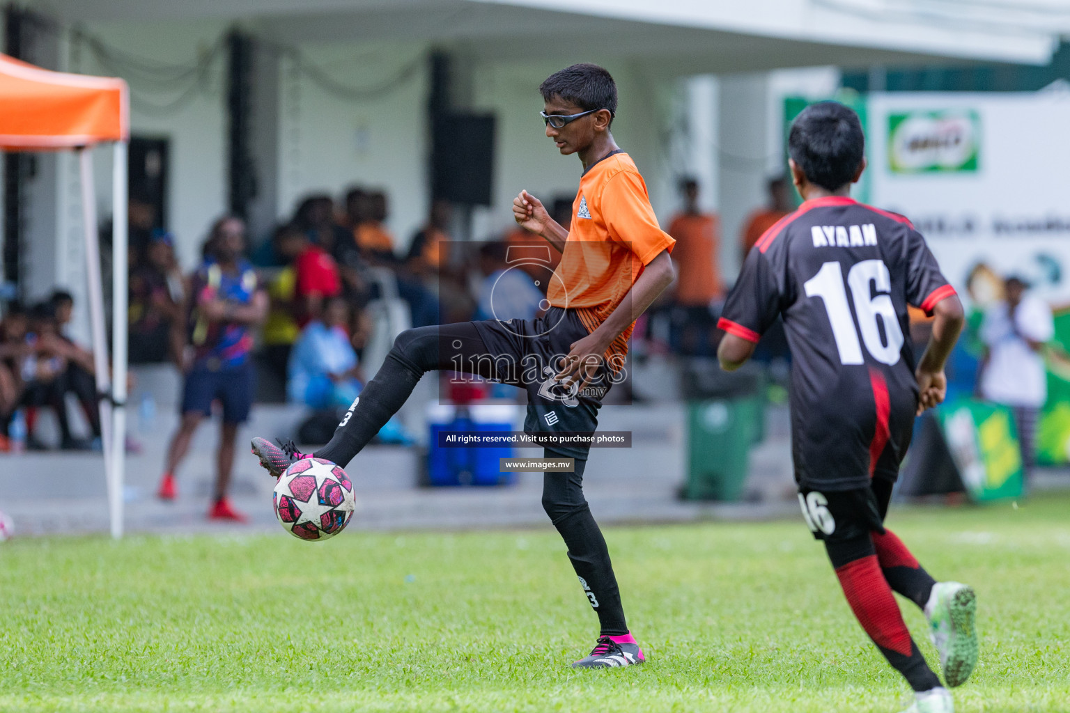 Day 1 of MILO Academy Championship 2023 (u14) was held in Henveyru Stadium Male', Maldives on 3rd November 2023. Photos: Nausham Waheed / images.mv