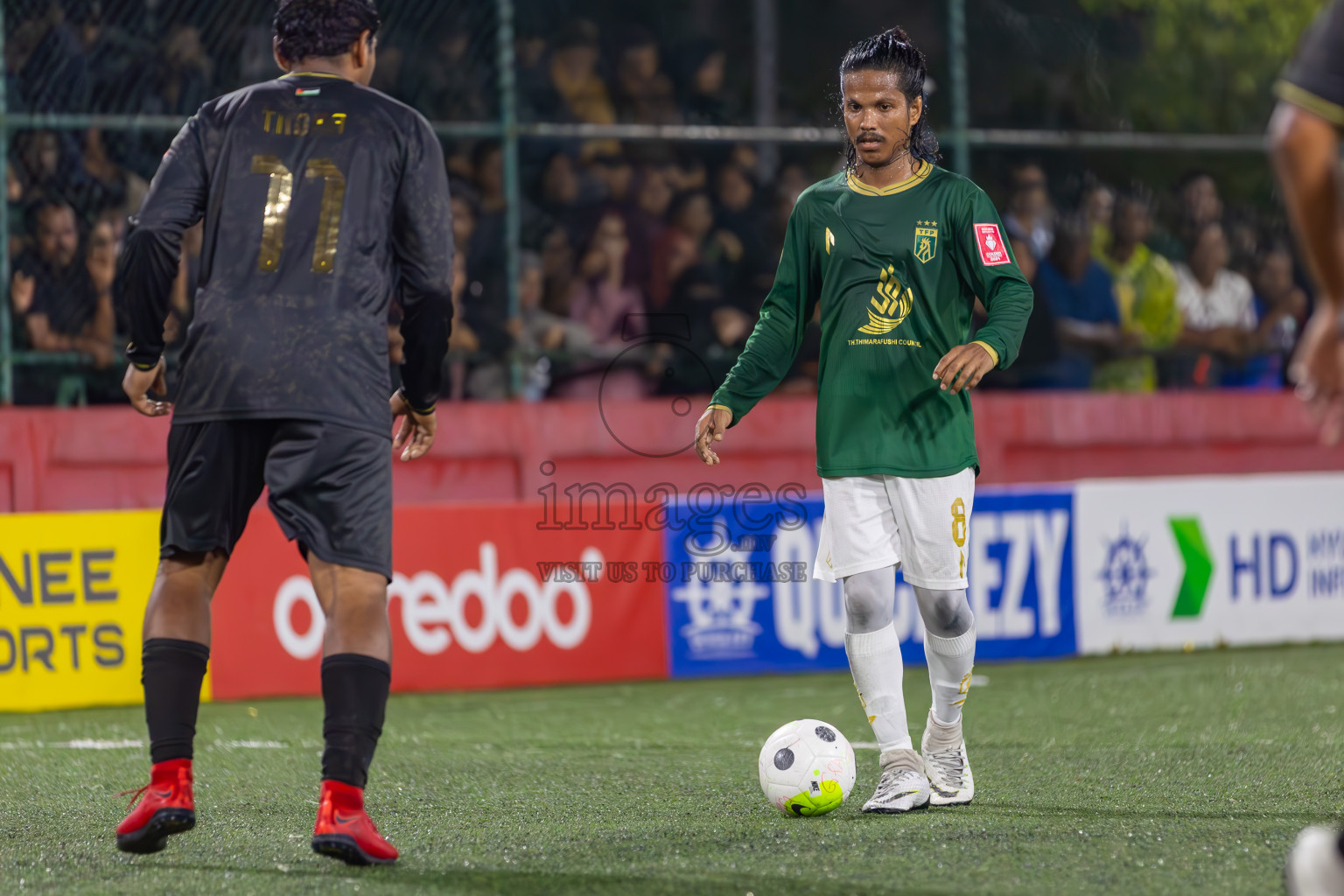 Th Thimarafushi vs HA Utheemu in Round of 16 on Day 40 of Golden Futsal Challenge 2024 which was held on Tuesday, 27th February 2024, in Hulhumale', Maldives Photos: Ismail Thoriq / images.mv