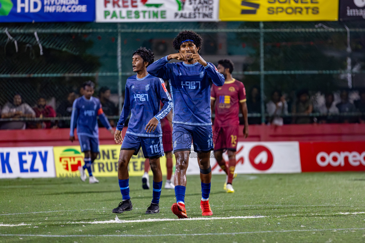 V. Keyodhoo VS AA. Mathiveri on Day 36 of Golden Futsal Challenge 2024 was held on Wednesday, 21st February 2024, in Hulhumale', Maldives 
Photos: Hassan Simah/ images.mv