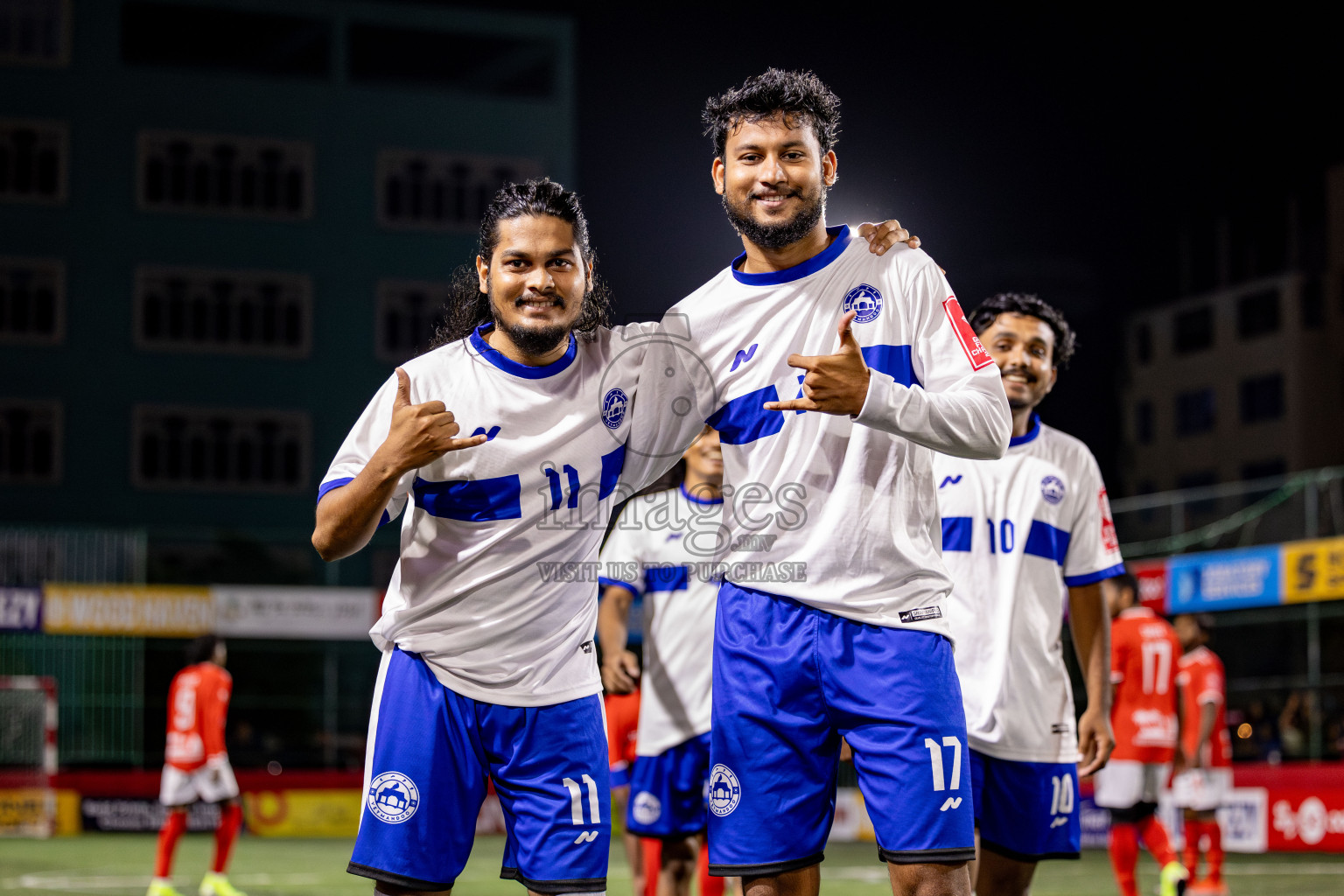 Th. Veymandoo VS Th. Kandoodhoo in Day 18 of Golden Futsal Challenge 2025 was held on Wednesday, 22nd January 2025, in Hulhumale', Maldives. Photos: Nausham Waheed / images.mv