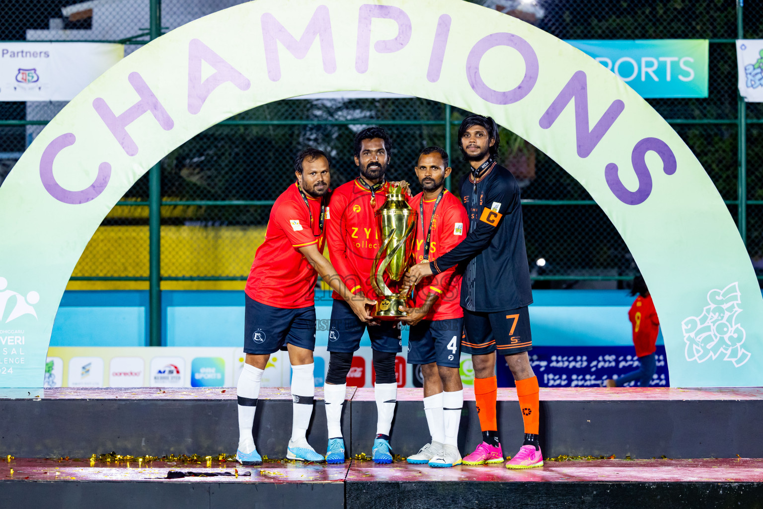 Dee Ess Kay vs Kovigoani in Final of Laamehi Dhiggaru Ekuveri Futsal Challenge 2024 was held on Wednesday, 31st July 2024, at Dhiggaru Futsal Ground, Dhiggaru, Maldives Photos: Nausham Waheed / images.mv