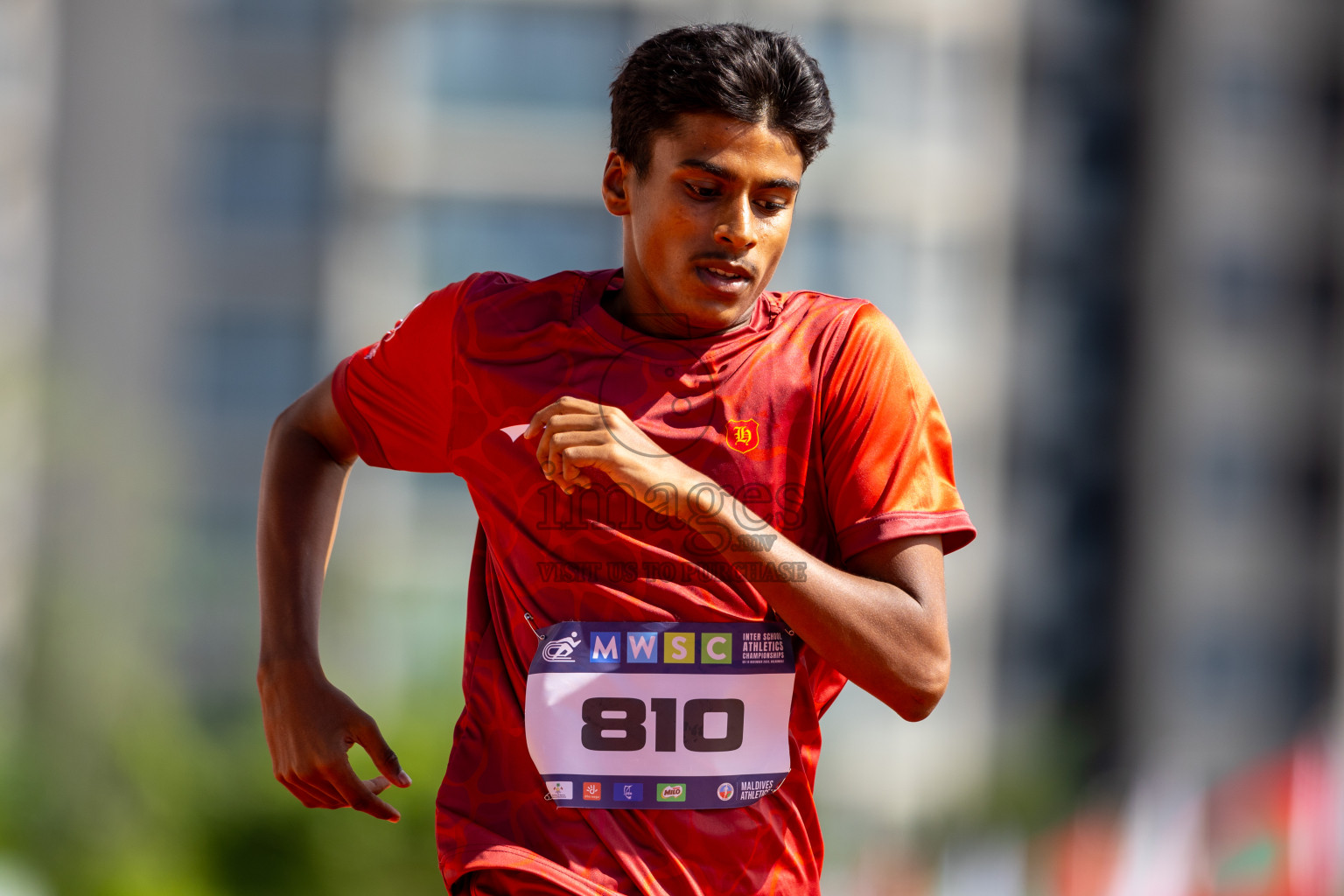 Day 2 of MWSC Interschool Athletics Championships 2024 held in Hulhumale Running Track, Hulhumale, Maldives on Sunday, 10th November 2024.
Photos by: Ismail Thoriq / Images.mv