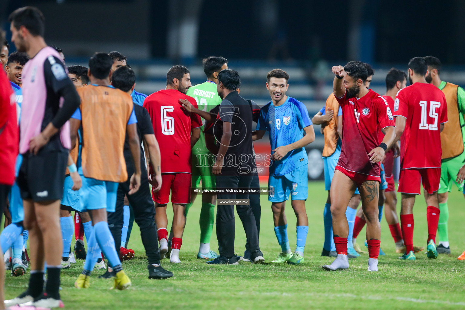 Lebanon vs India in the Semi-final of SAFF Championship 2023 held in Sree Kanteerava Stadium, Bengaluru, India, on Saturday, 1st July 2023. Photos: Nausham Waheed, Hassan Simah / images.mv