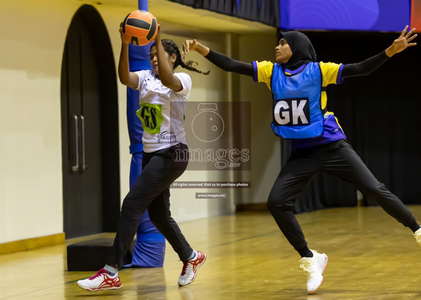 Club Green Streets vs KYRS in the Milo National Netball Tournament 2022 on 21 July 2022, held in Social Center, Male', Maldives. Photographer: Shuu / Images.mv