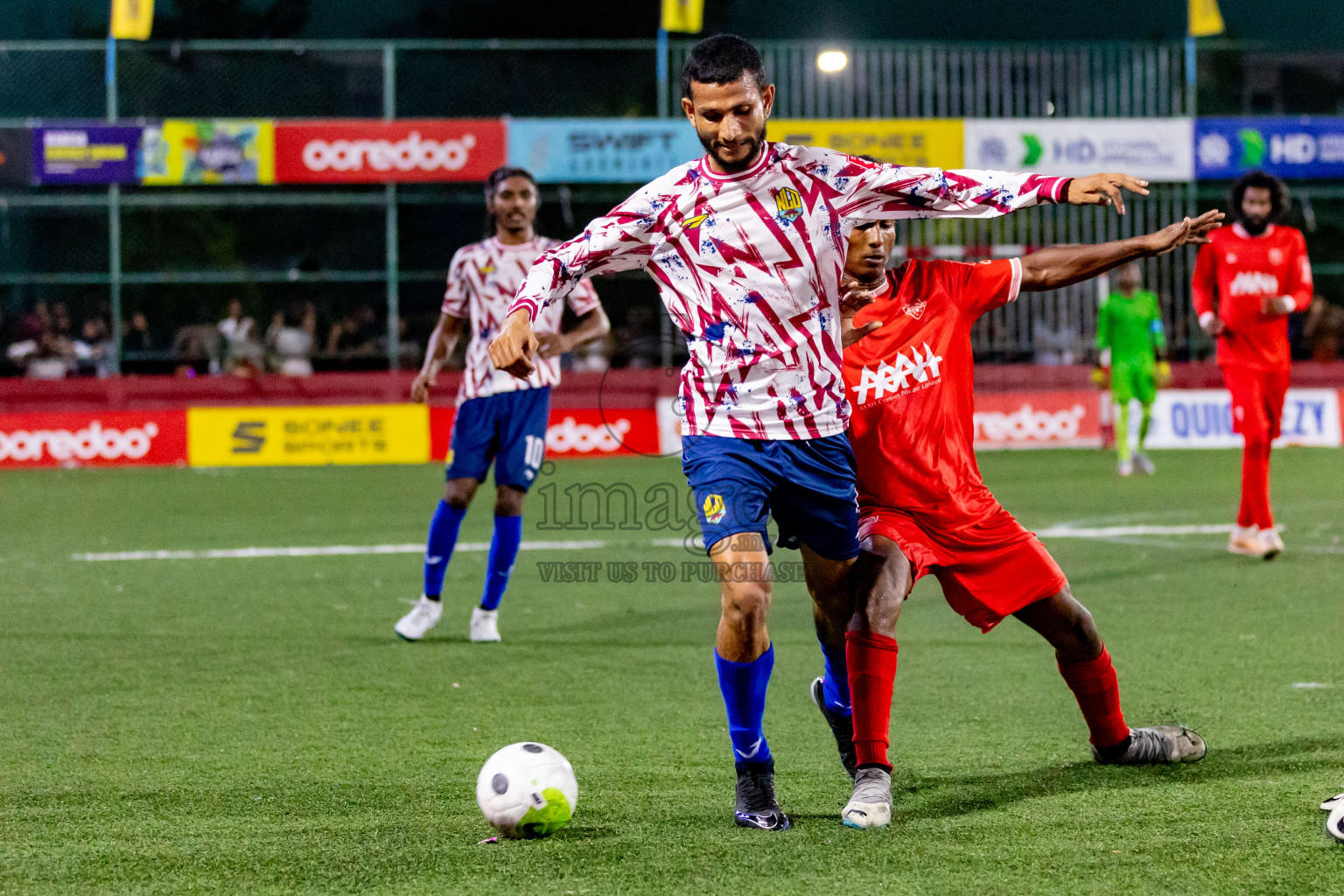 GA. Nilandhoo vs GA. Kondey in Day 19 of Golden Futsal Challenge 2024 was held on Friday, 2nd February 2024 in Hulhumale', Maldives 
Photos: Hassan Simah / images.mv