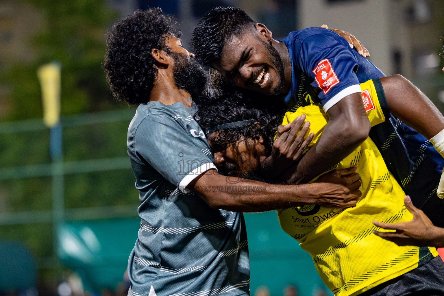 K. Gaafaru VS Dhadimagu in Round of 16 on Day 40 of Golden Futsal Challenge 2024 which was held on Tuesday, 27th February 2024, in Hulhumale', Maldives Photos: Hassan Simah / images.mv