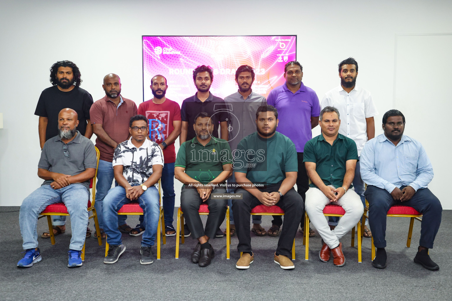 Round of 16 Draw of Club Maldives 2023 held in Boalhage Male, Maldives, on Monday, 31st July 2023 Photos: Nausham Waheed / images.mv