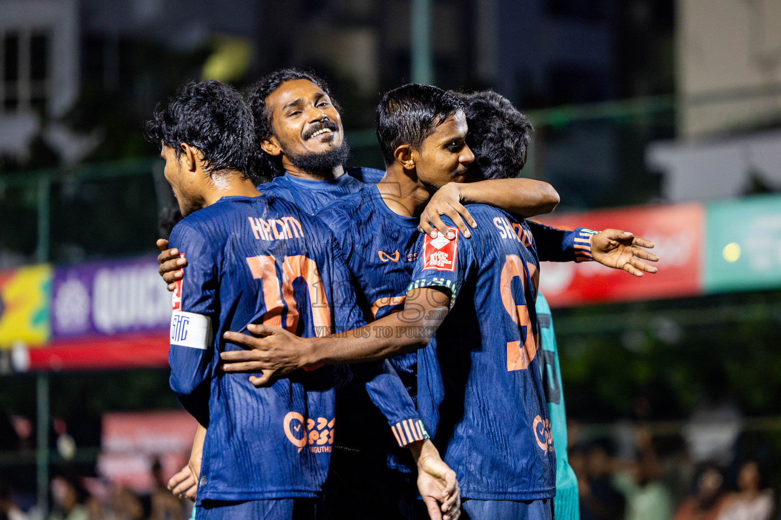 S Hithadhoo vs S Feydhoo in zone round on Day 32 of Golden Futsal Challenge 2025 was held on Wednesday , 5th February 2025, in Hulhumale', Maldives. Photos: Nausham Waheed / images.mv