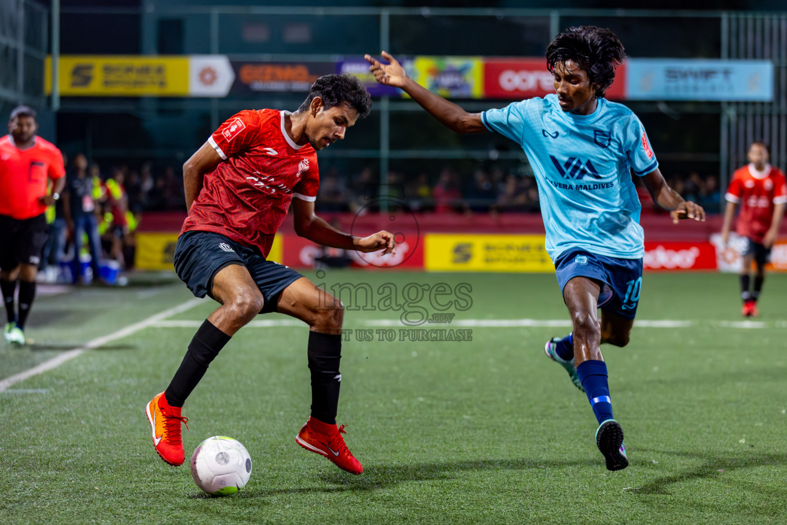 HA. Dhidhdhoo VS HDh. Nolhivaran on Day 33 of Golden Futsal Challenge 2024, held on Sunday, 18th February 2024, in Hulhumale', Maldives Photos: Mohamed Mahfooz Moosa / images.mv