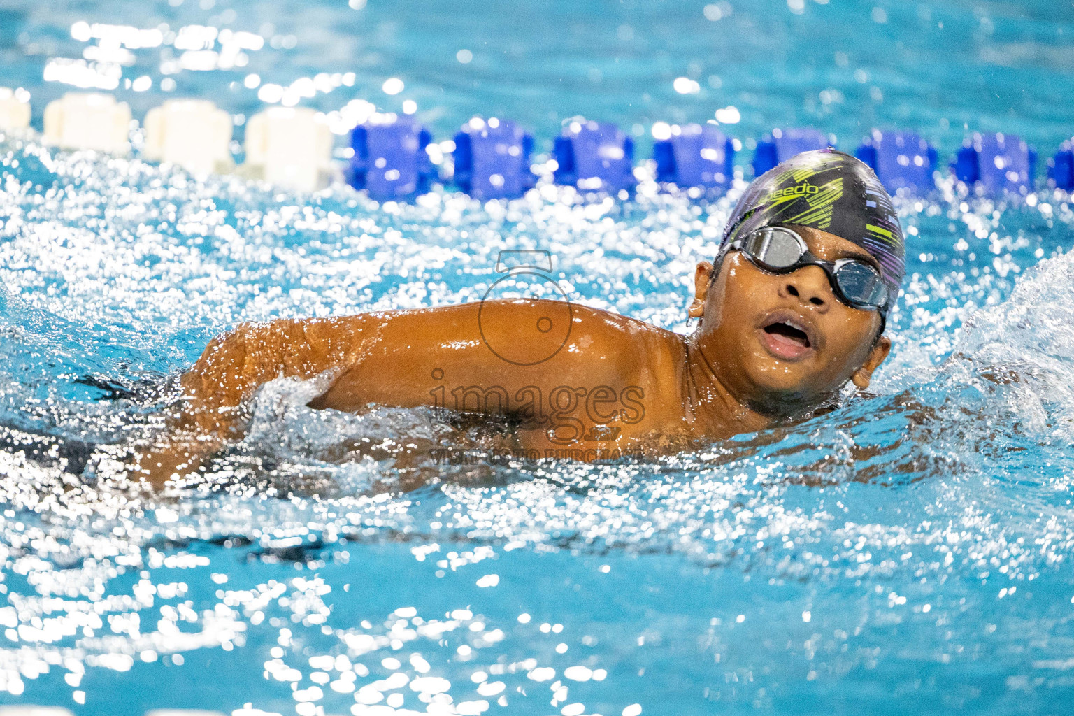 Day 1 of 20th Inter-school Swimming Competition 2024 held in Hulhumale', Maldives on Saturday, 12th October 2024. Photos: Ismail Thoriq / images.mv