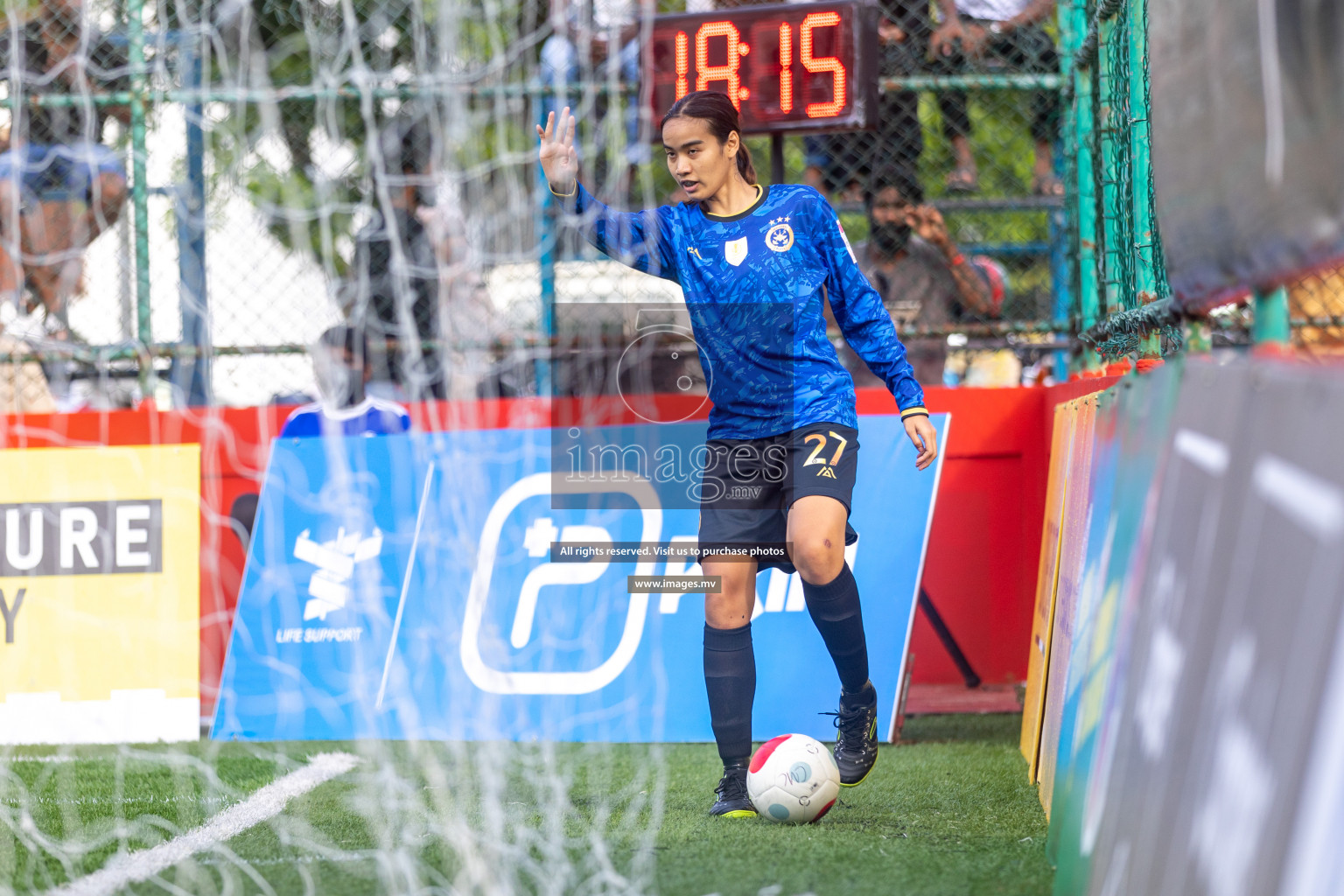 MPL vs Team Fenaka in Eighteen Thirty Women's Futsal Fiesta 2022 was held in Hulhumale', Maldives on Wednesday, 12th October 2022. Photos: Ismail Thoriq / images.mv