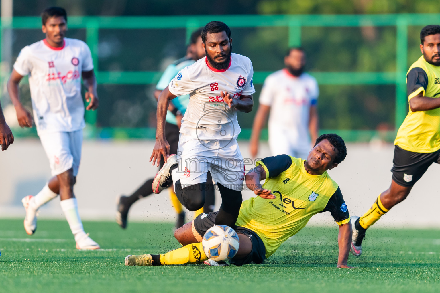 Kanmathi Juniors vs Furious SC from Manadhoo Council Cup 2024 in N Manadhoo Maldives on Monday, 19th February 2023. Photos: Nausham Waheed / images.mv