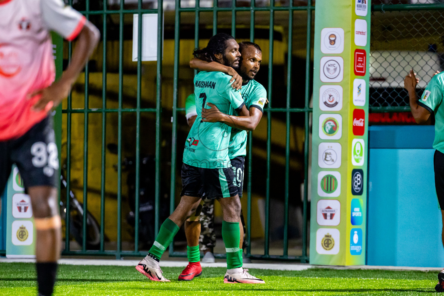 Raiymandhoo FC vs Naalaafushi YC in Day 2 of Laamehi Dhiggaru Ekuveri Futsal Challenge 2024 was held on Saturday, 27th July 2024, at Dhiggaru Futsal Ground, Dhiggaru, Maldives Photos: Nausham Waheed / images.mv