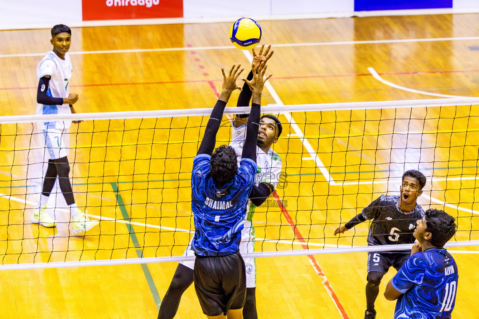 Finals of Interschool Volleyball Tournament 2024 was held in Social Center at Male', Maldives on Friday, 6th December 2024. Photos: Nausham Waheed / images.mv