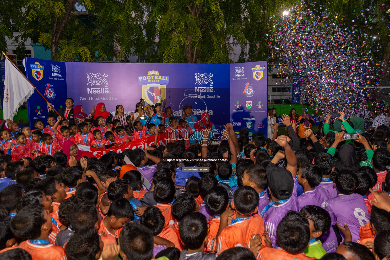 Day 4 of Nestle Kids Football Fiesta, held in Henveyru Football Stadium, Male', Maldives on Saturday, 14th October 2023
Photos: Ismail Thoriq / images.mv