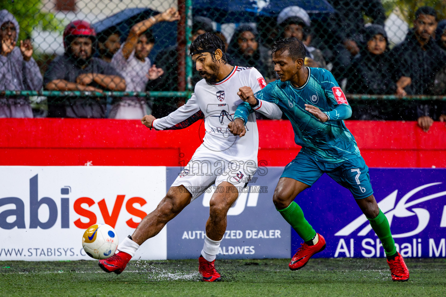 R Inguraidhoo vs R Dhuvaafaru in Day 10 of Golden Futsal Challenge 2025 was held on Tuesday, 14th January 2025, in Hulhumale', Maldives Photos: Nausham Waheed / images.mv