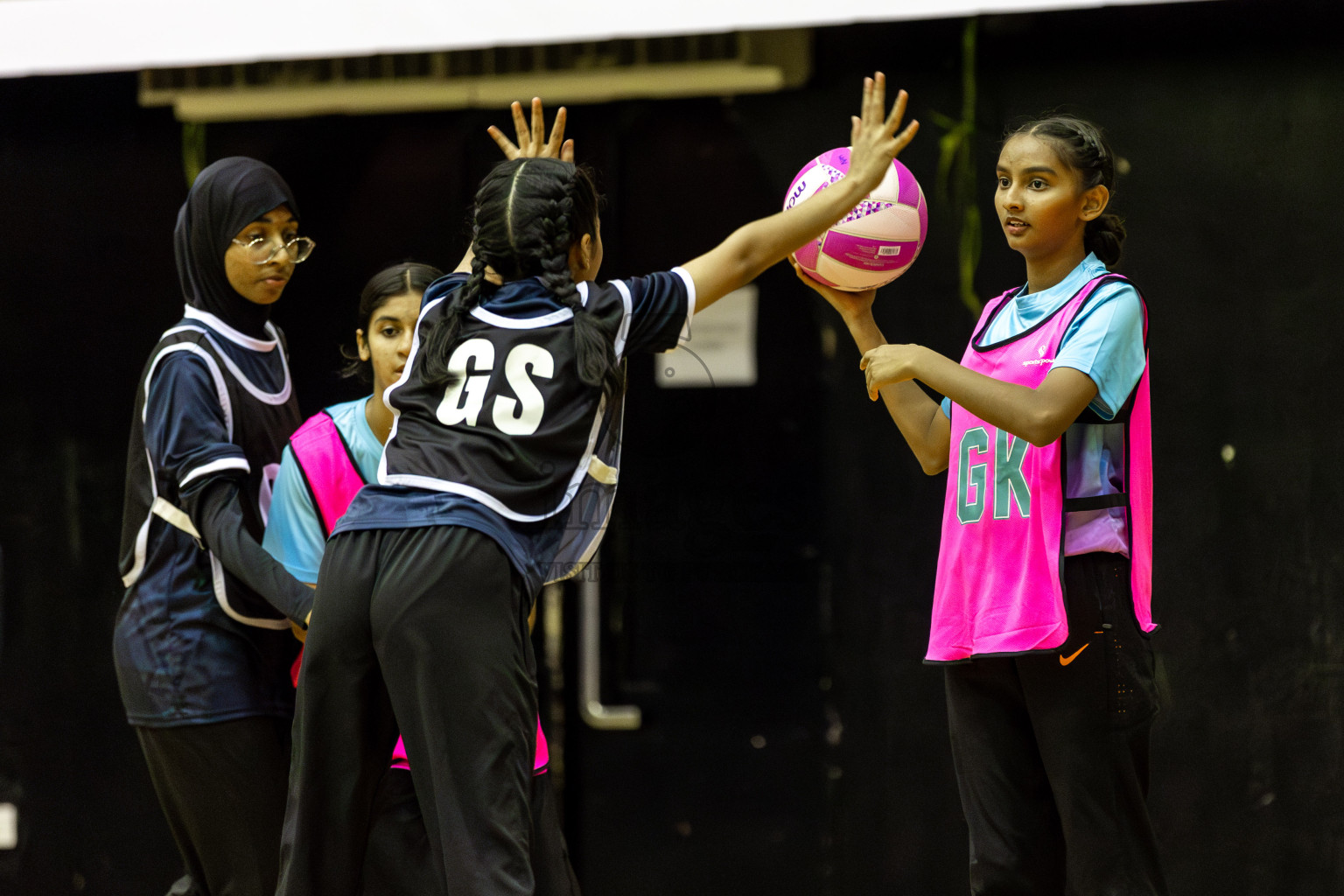 AIS Netball Academy vs MV Netters Academy in Day 6 of 3rd Netball Junior Championship, held at Social Center on Friday 24th January 2025 . Photos: Shuu Abdul Sattar / images.mv